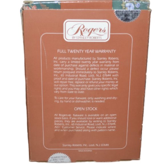 Rogers Regency Flatware Service For 8 New In Box Never Used - Picture 4 of 7